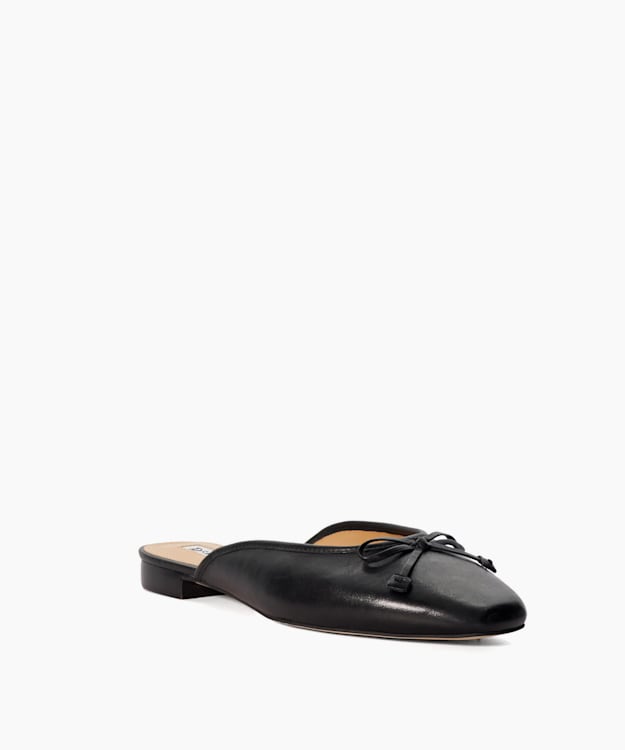 Dune London Haylas - Black Ballet Flat Mules