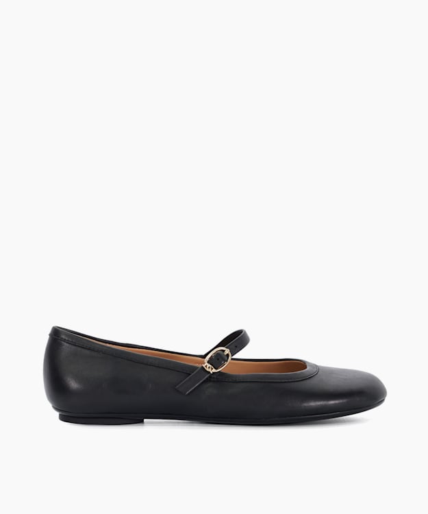 dune london Heida - Black Mary Jane Ballet Flats