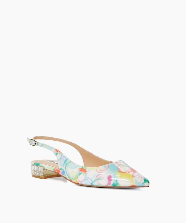 Dune London Hillie - Multi Mirrored Heel Slingbacks