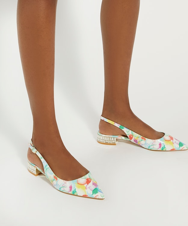 Dune London Hillie - Multi Mirrored Heel Slingbacks