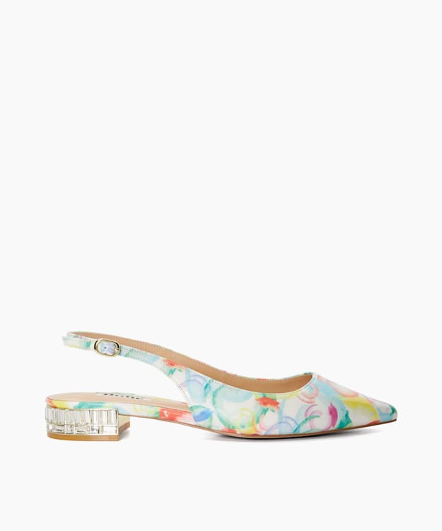 dune london Hillie - Multi Mirrored Heel Slingbacks
