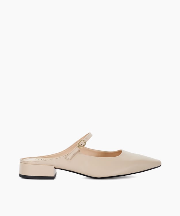 dune london Hints - Ecru Backless Mary Janes
