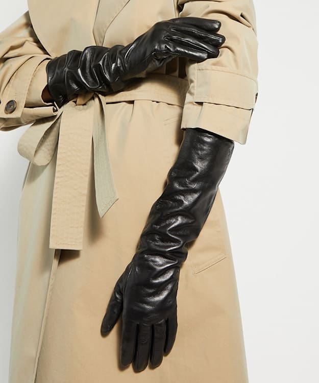 Dune London Impressive - Black Leather Gloves
