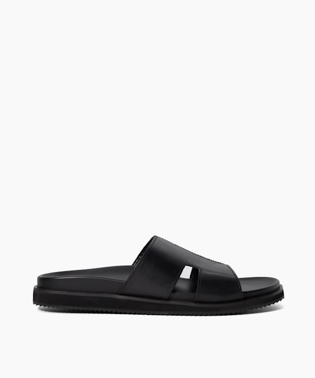 dune london Insight - Black Leather Sandals