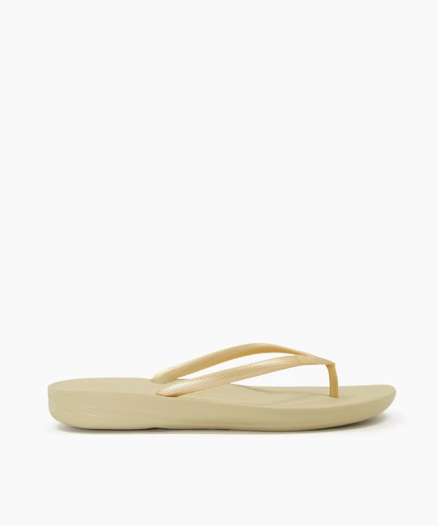 dune london Iqushion - Gold Wedge Flip Flop