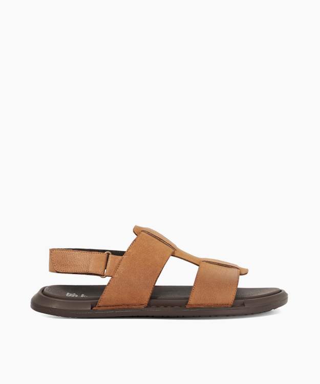 dune london Izan - Tan Leather Sandals