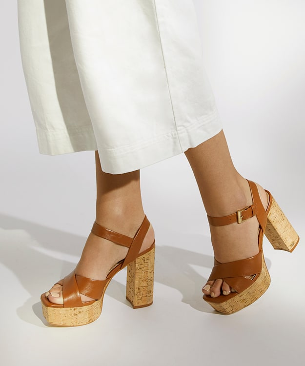 Dune London Jealous - Tan Platform Sandals