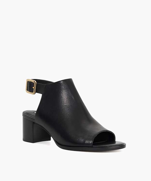 Dune London Joupin - Black Block Heel Mule