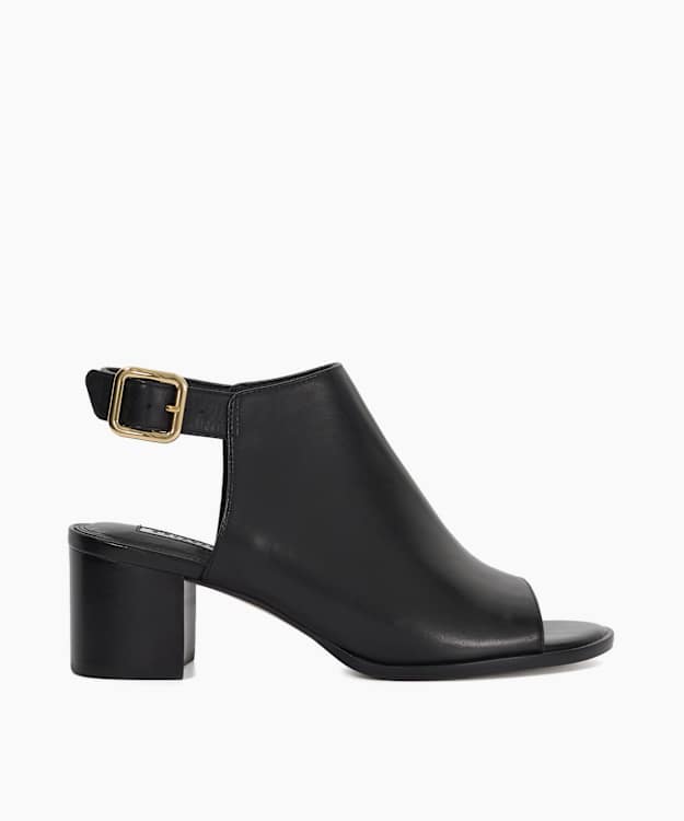 dune london Joupin - Black Block Heel Mule