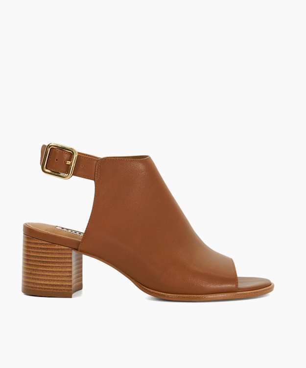 dune london Joupin - Tan Block Heel Mule