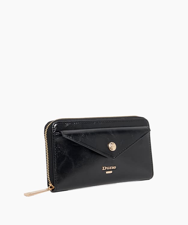 Dune London Keyfield - Black Logo Zip Purse