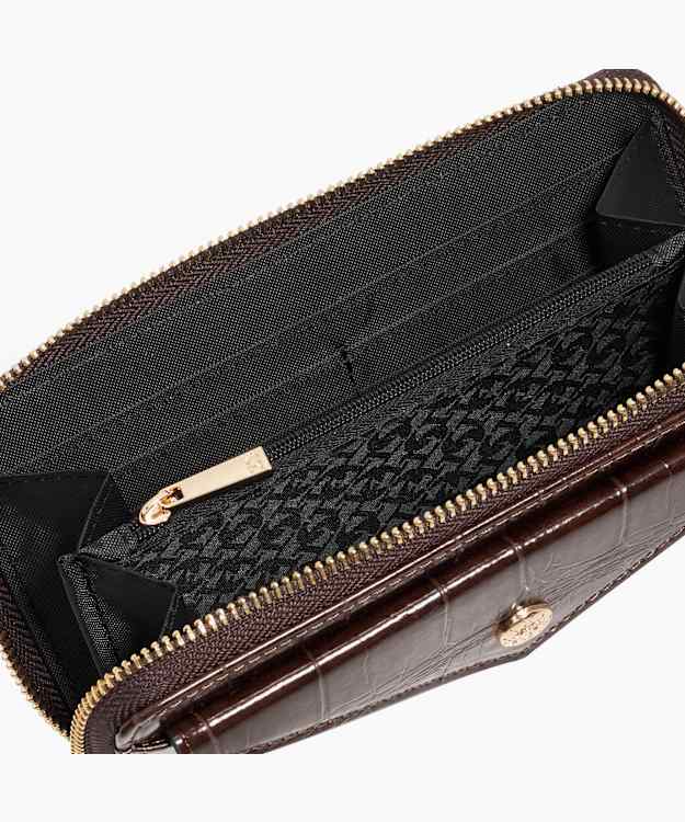 Dune London Keyfield - Chocolate Logo Zip Purse