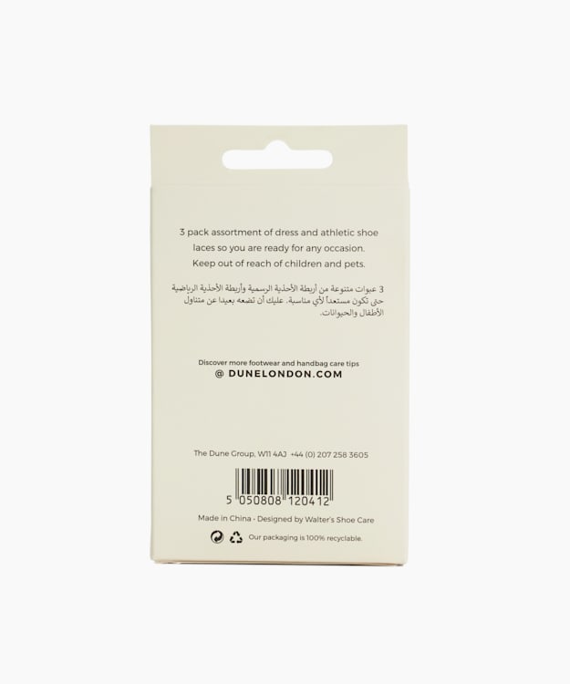 Dune London Laces 3 Pack - Clear 3 Pack Of Laces