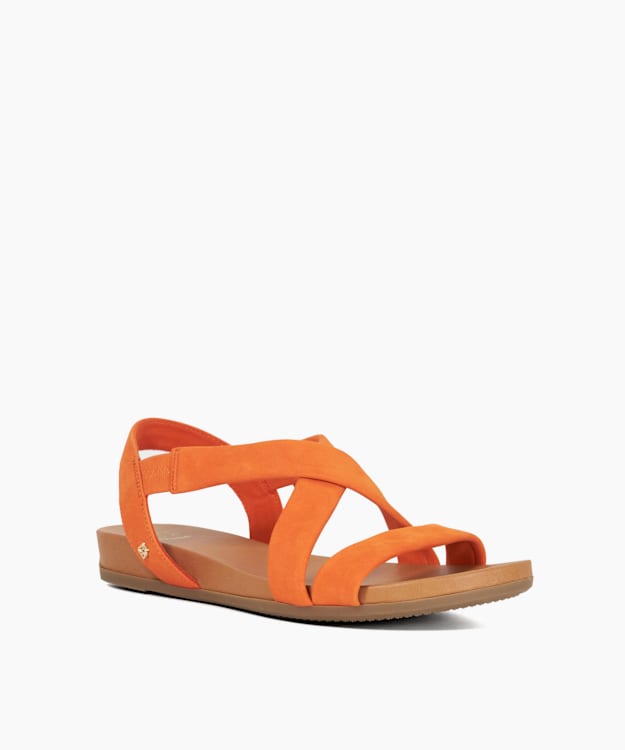 Dune London Landies - Orange Flat Sandals
