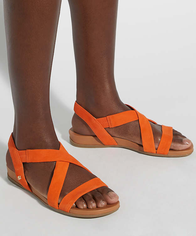Dune London Landies - Orange Flat Sandals