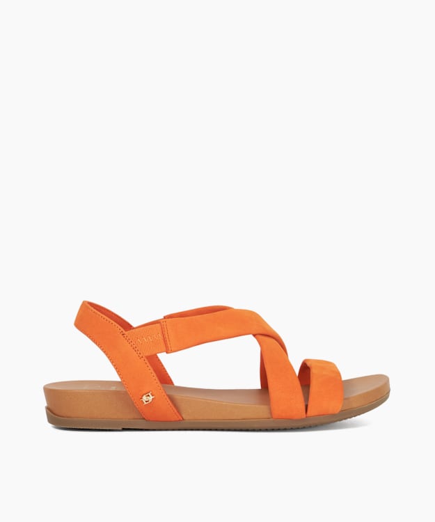 dune london Landies - Orange Flat Sandals