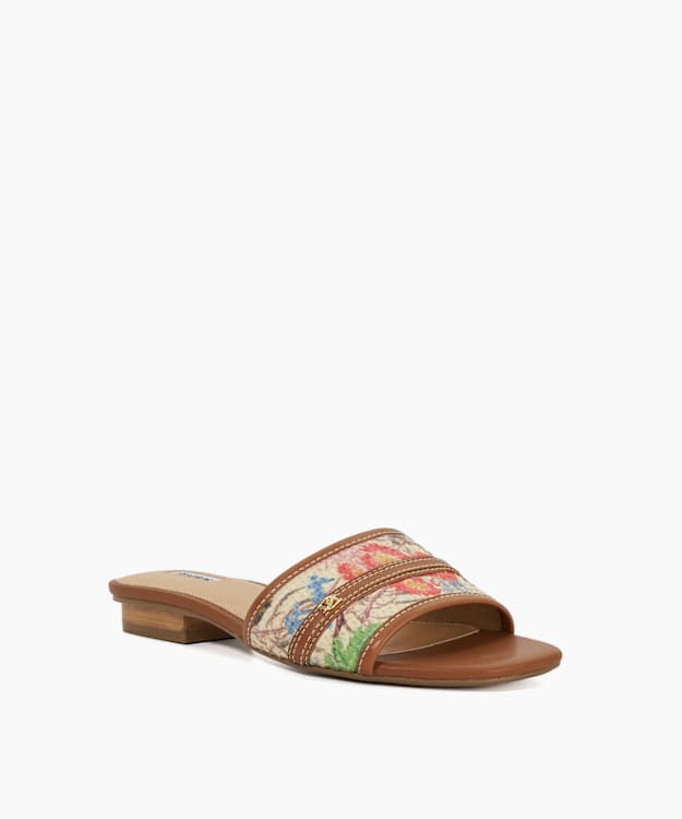 Dune London Leti - Multi Open Toe Raffia Sandals