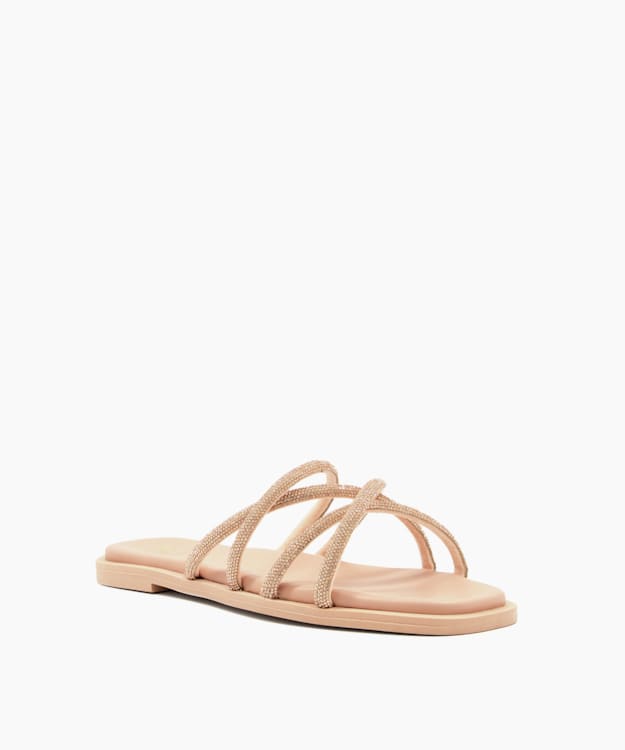 Dune London Lilybet - Blush Casual Flat Sandals