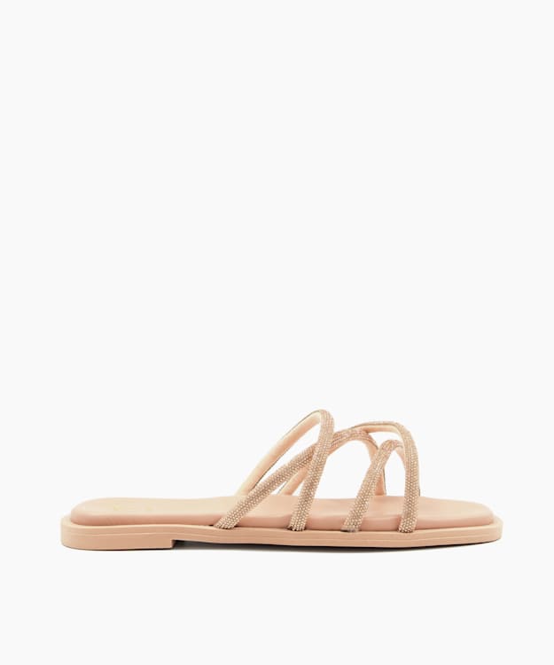dune london Lilybet - Blush Casual Flat Sandals
