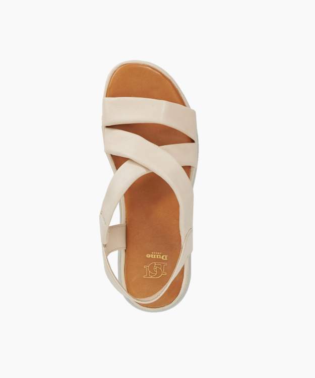 Dune London Lounge - Ecru Chunky Leather Sandals