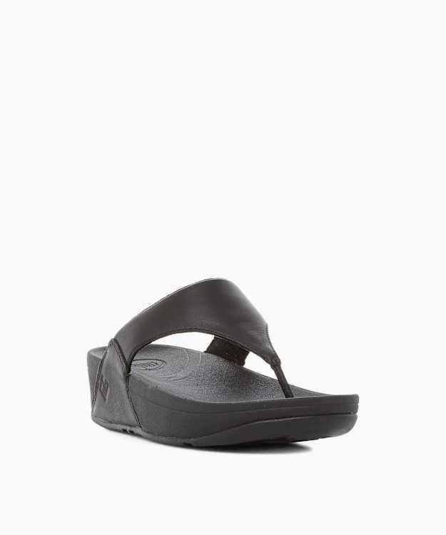 Dune London Lulu1 - Black Toe Post Sandals