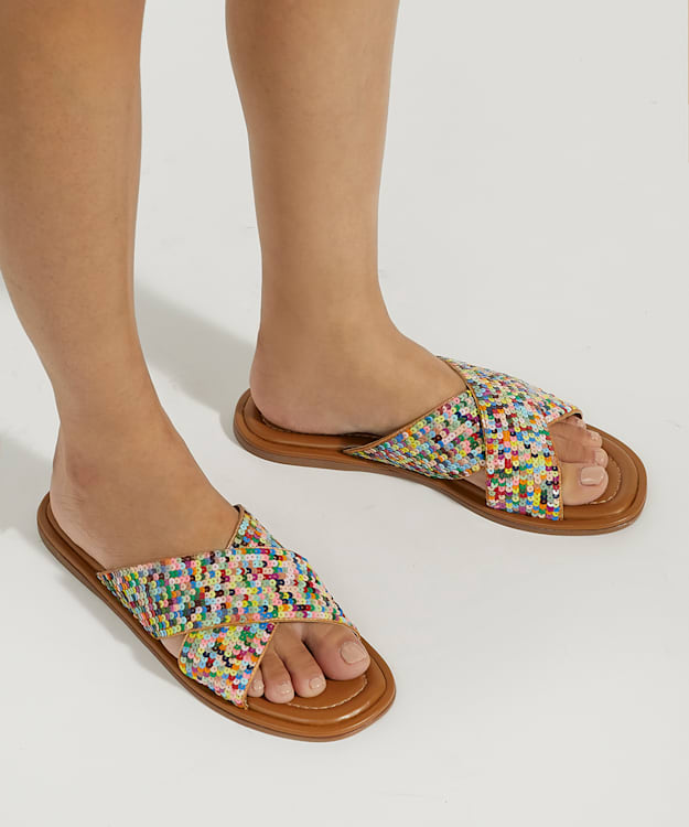 Dune London Lumas - Multi Sequin Sandals