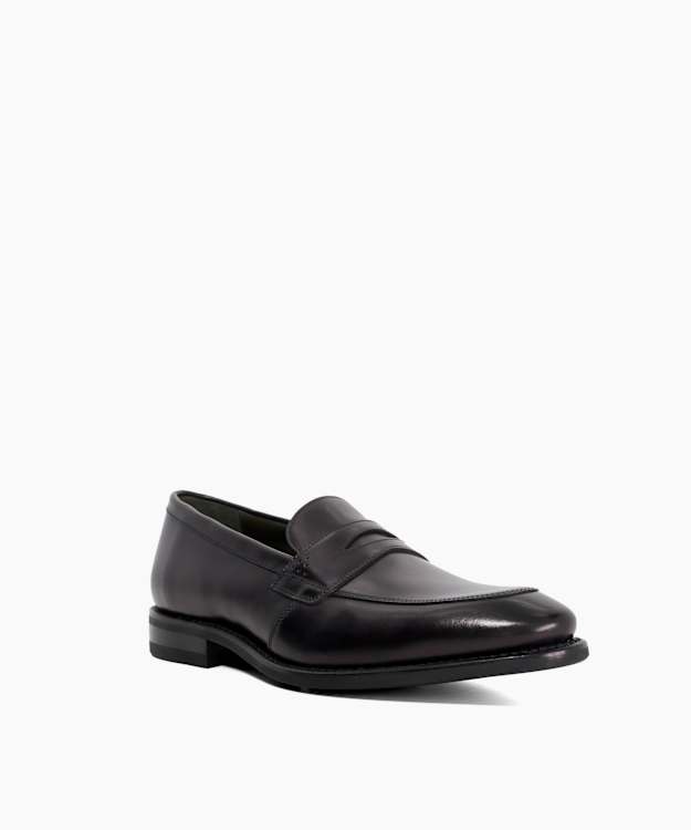 Dune London Lynch - Black Goodyear Welted Loafers