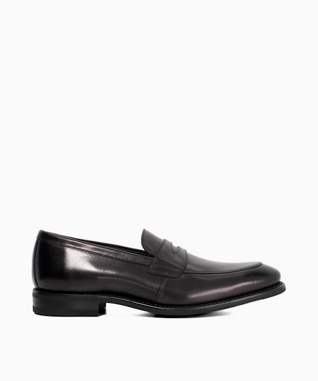 dune london Lynch - Black Goodyear Welted Loafers