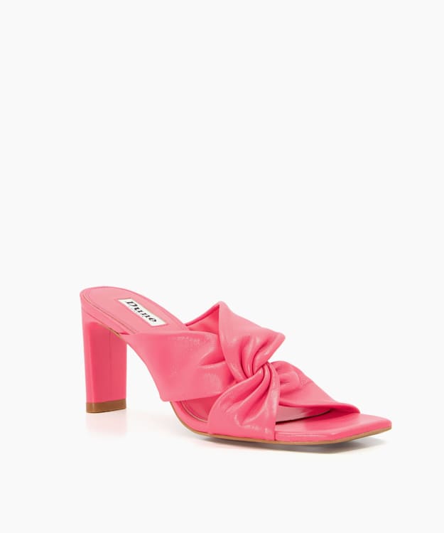 Dune London Magnet - Pink Twist Knot Mule