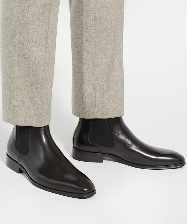Dune London Mandatory - Black Wide Fit Chelsea Boots