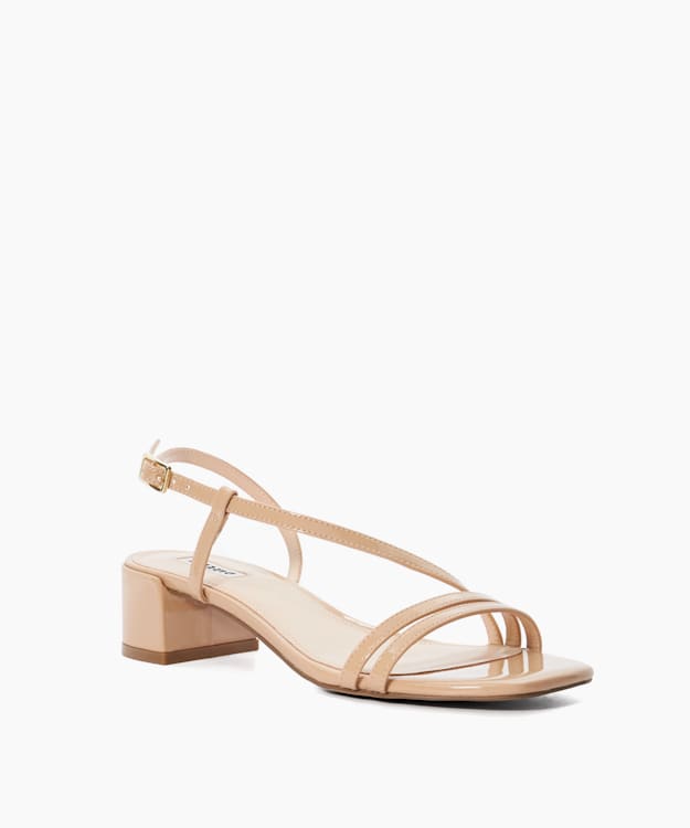 Dune London Maryanna - Blush Block Heeled Sandals