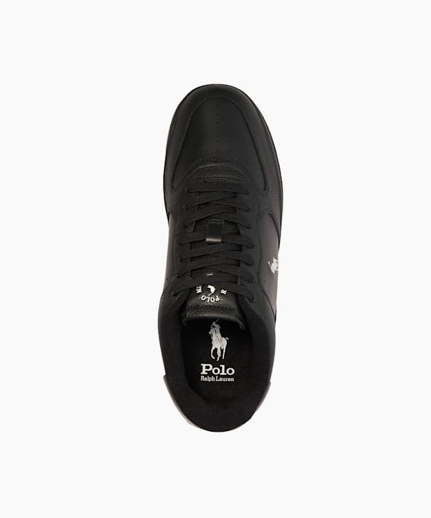 Dune London Masters Crt-Sne - Black Leather Trainers