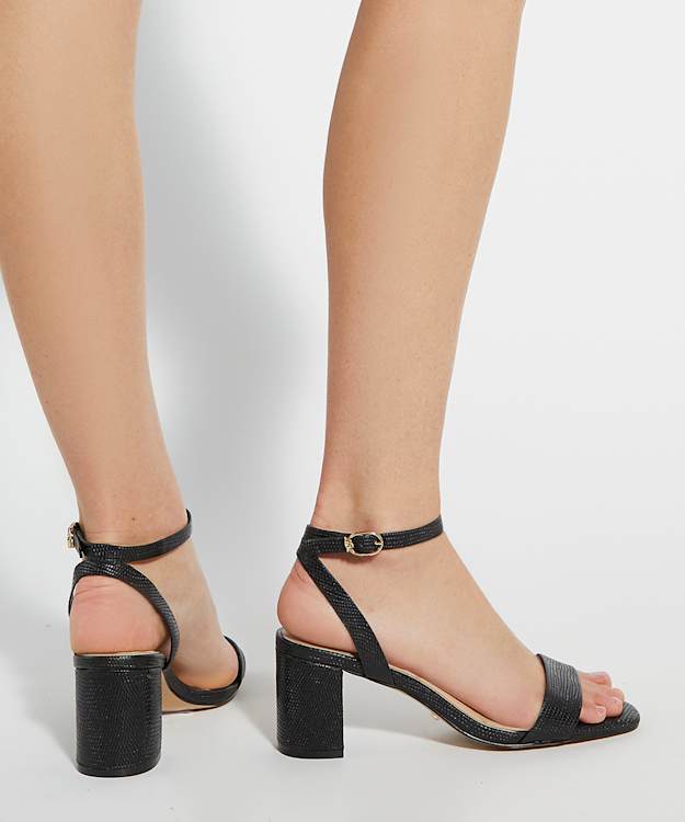 Dune London Melini - Black Block Heel Sandals