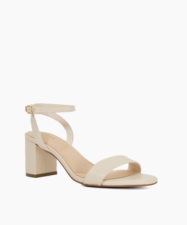 Dune London Melini - Ecru Block Heel Sandals