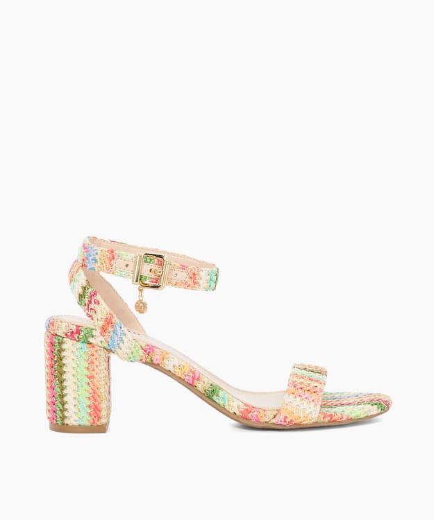 dune london Memee - Multi Mid Block Heel Sandals