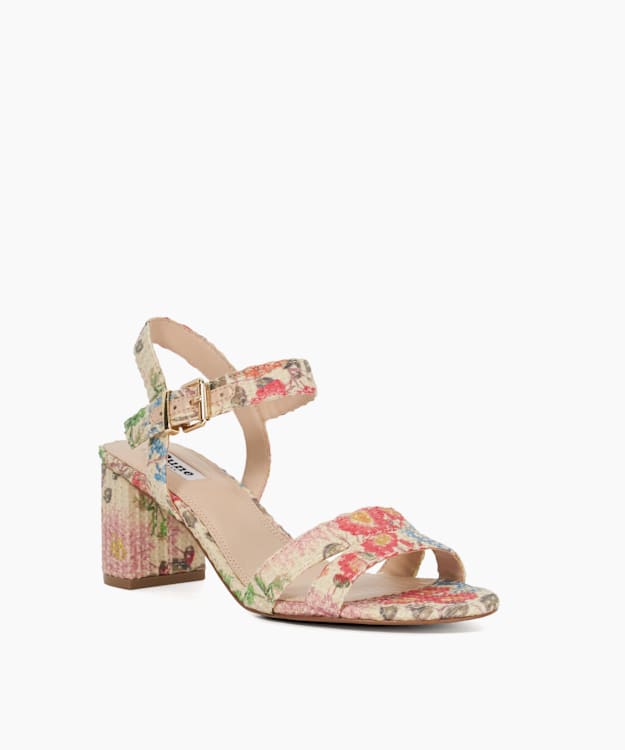 Dune London Merisa - Natural Block-Heeled Sandals