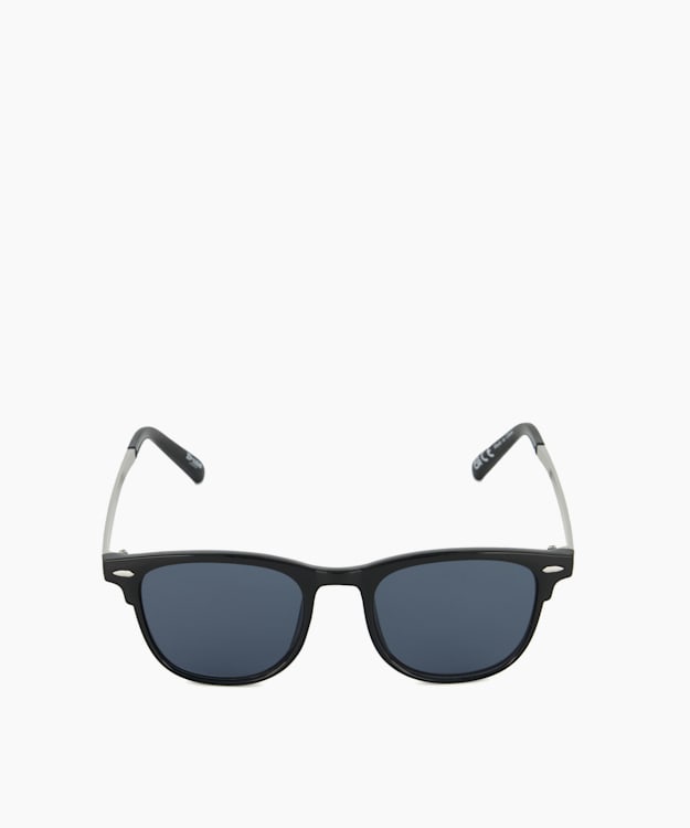 Dune London Obscured - Black Slim-Line Sunglasses