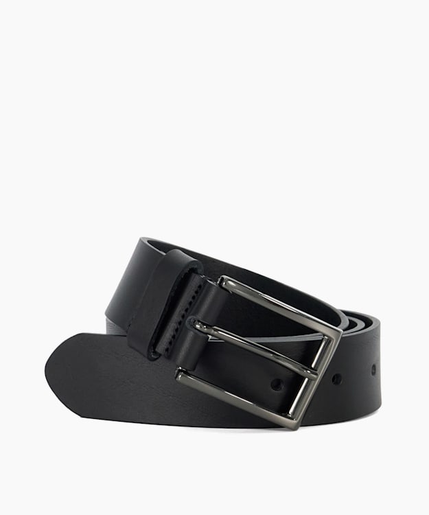 dune london Odessans - Black Black Leather Belt