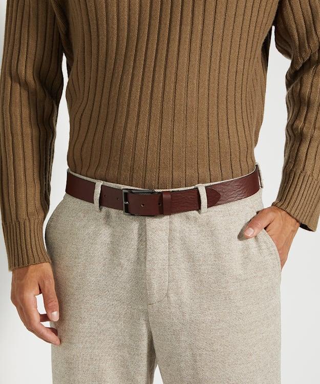 Dune London Odessans - Brown Brown Leather Belt