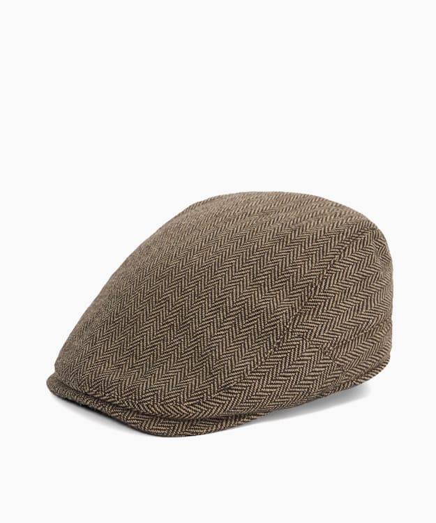 dune london Olivea - Brown Tweed Flat Cap