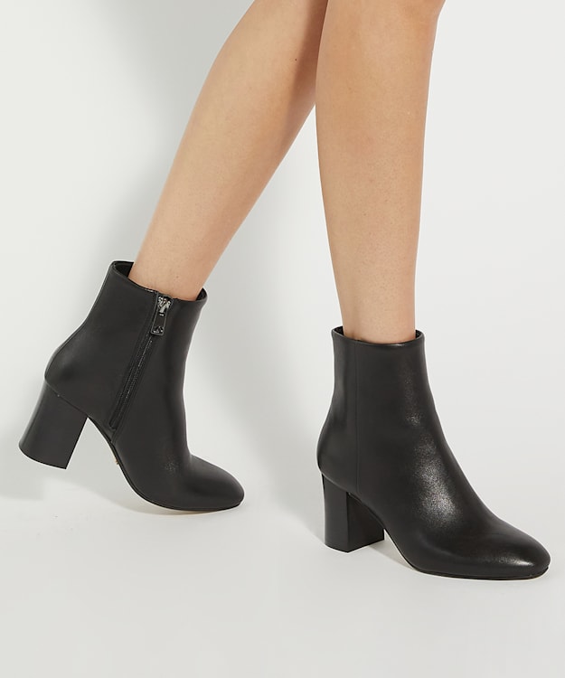 Dune London Ollave - Black Block Heel Ankle Boots