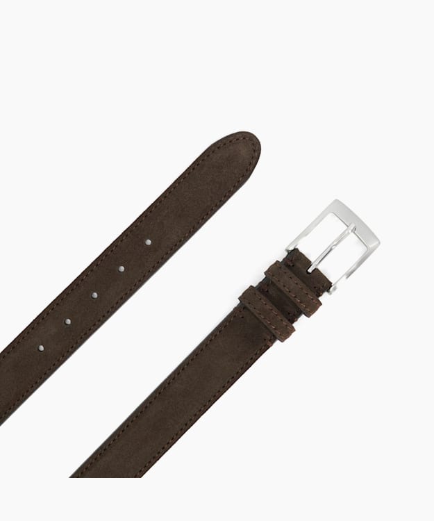 Dune London Osdlt - Brown Grey Suede Belt