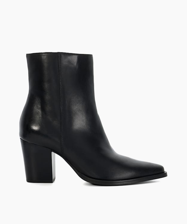 dune london Paxten - Black Western Ankle Boots