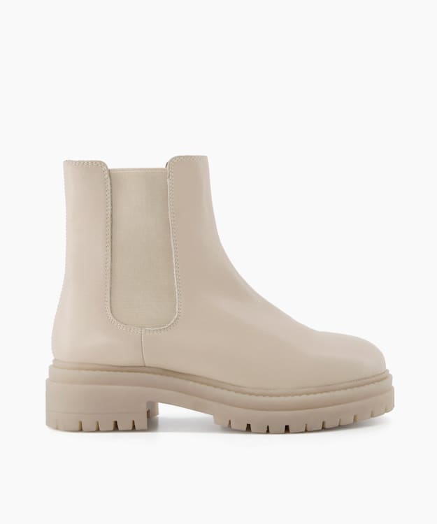 dune london Payslee - Ecru Chunky Sole Chelsea Boot