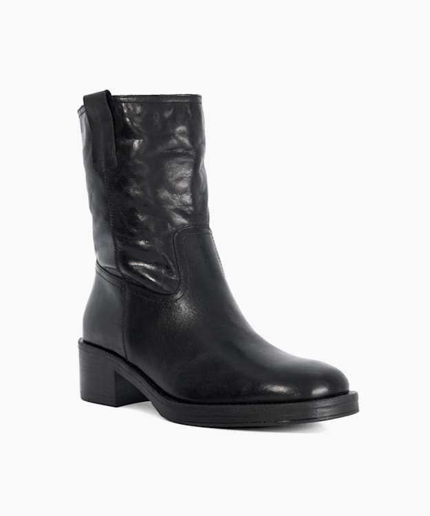 Dune London Paytyn - Black Borg Lined Chunky Boots