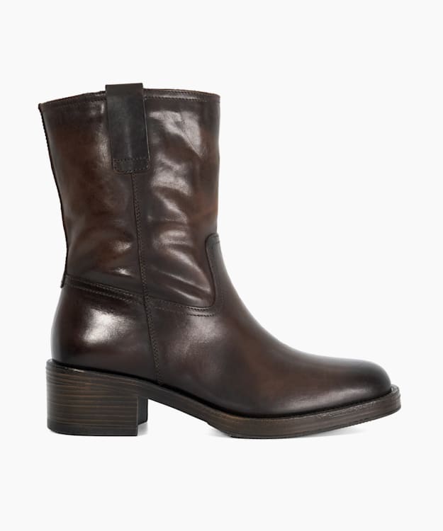 dune london Paytyn - Brown Borg Lined Chunky Boots