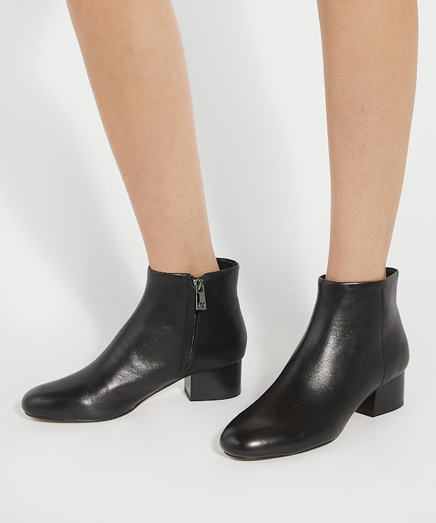 Dune London Perrie - Black Low Heel Ankle Boots