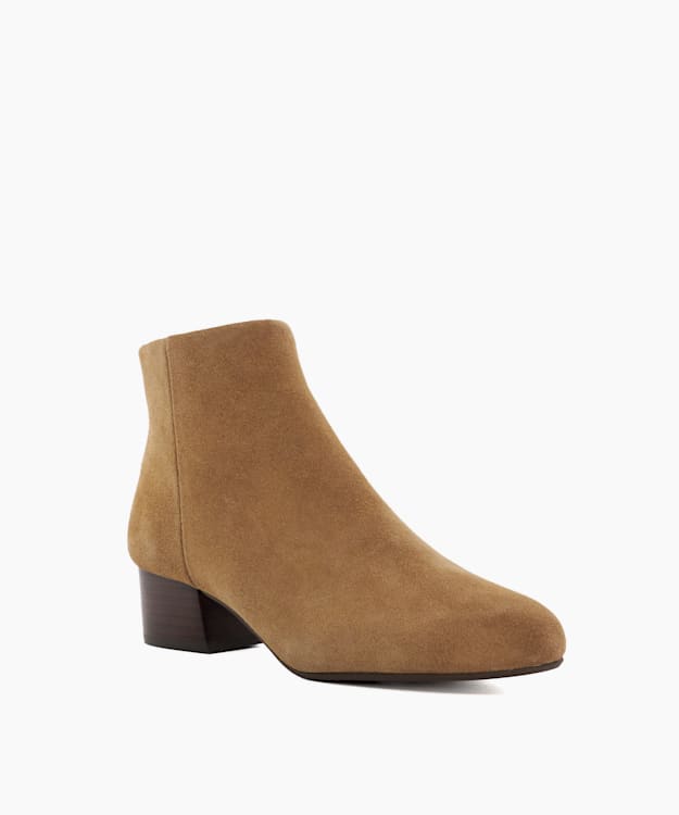 Dune London Perrie - Taupe Low Heel Ankle Boots