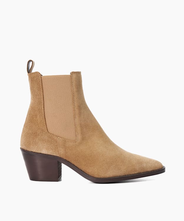 dune london Pexas - Sand Suede Western Boots