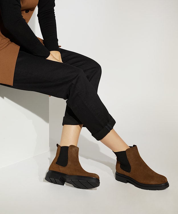 Dune London Pinot - Tan Casual Chelsea Boots